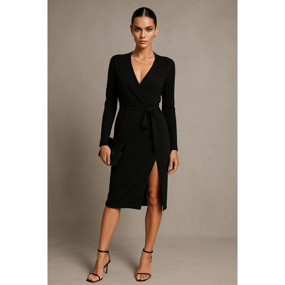 Lovers + Friends Black Long Sleeve Dress